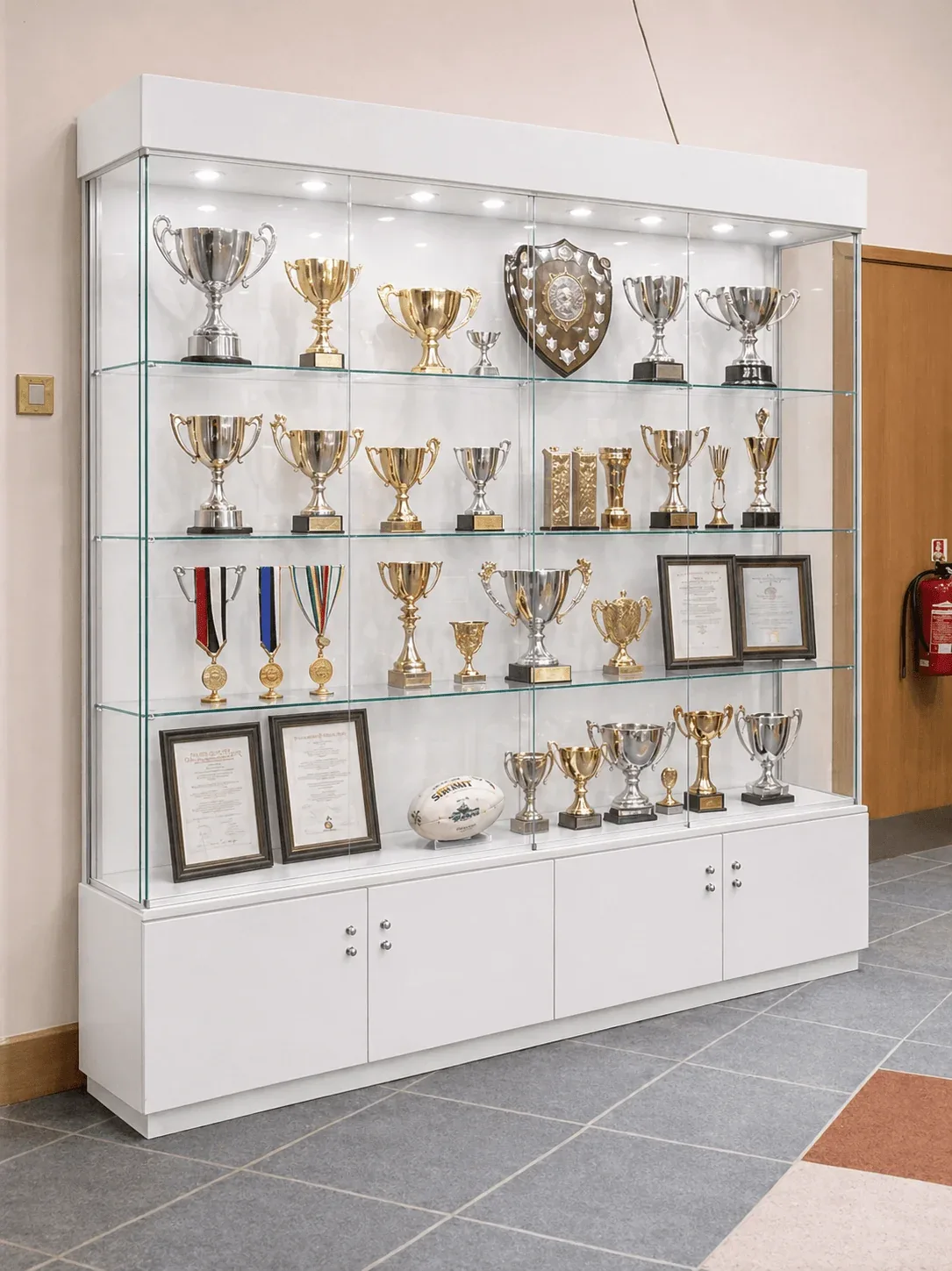 Large Display Cases Extra Wide Glass Cabinets For Sale – custom retail display image 22