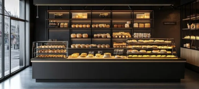 bakery display counter Bakery Counters | Cakes, Pastry Bread Shop Counter – custom retail display image 47