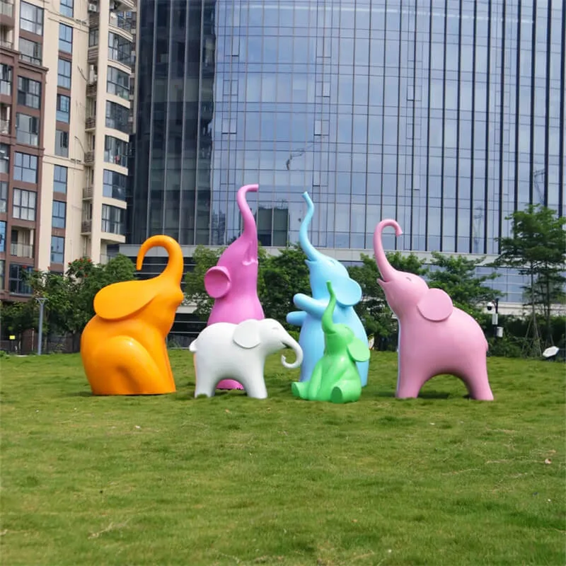 FRP Elephants Statues, Sculptures Ornaments | Outdoor – custom retail display image 46