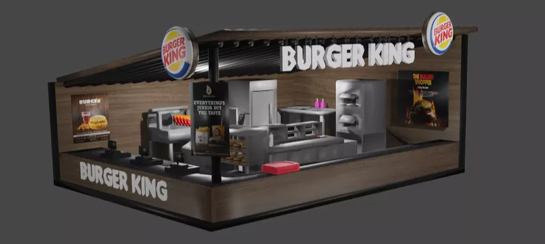 Burger Kiosks For Sale | Indoor Outdoor – custom retail display image 3