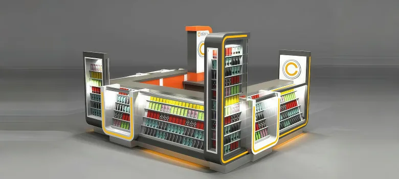 Mobile Accessories Kiosk – custom retail display image 5
