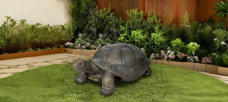 Life Size Turtle Sculptures Tortoise Statues For Garden – custom retail display image 2
