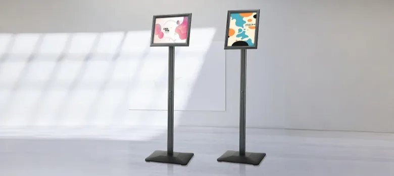 Poster Display Stands | Floor Standing Sign Holders – custom retail display image 2