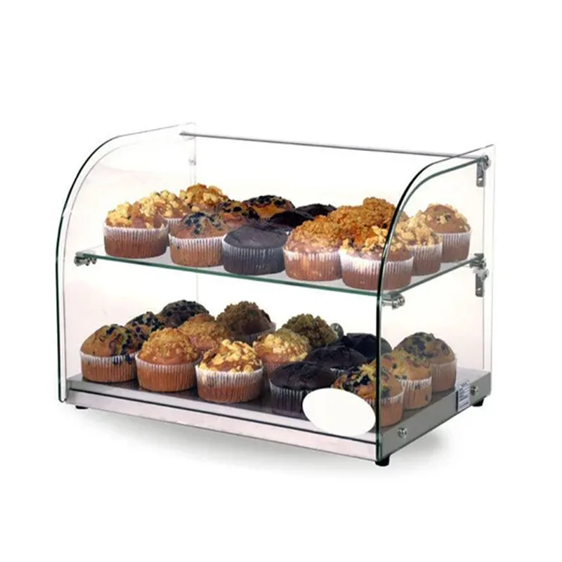 561 L * 385 W * 371 H Bakery Counter Case-Counter Top Glass ShowCase-Large Cupcake Display Box
