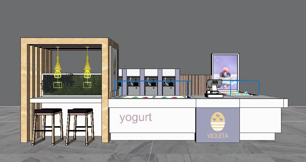Ice Cream Kiosk – Bespoke Mall Cake Dessert Kiosk Build image 16