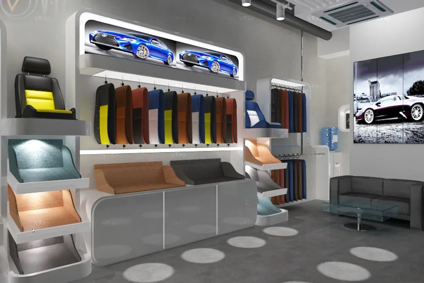 Car Accessories Shop Displays, Racks Interior Design – Auto Part Shop Design & Decoration image 9
