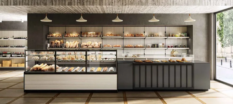 bakery display counter Bakery Counters | Cakes, Pastry Bread Shop Counter – custom retail display image 50