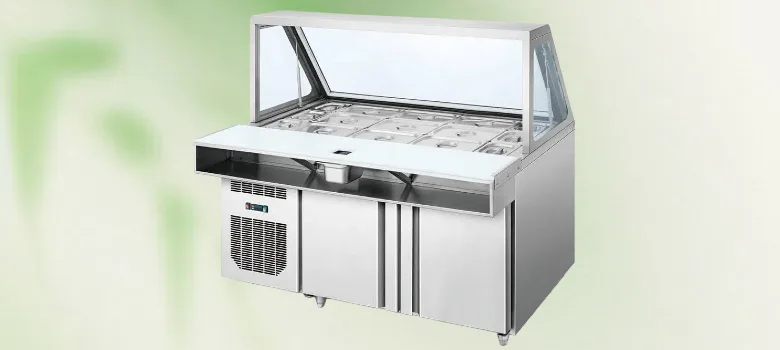 topping bar Frozen Yogurt Topping Bar Refrigerator For Sale – custom retail display image 27