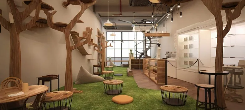 pet boarding hotel Pet Boarding, Daycare Hotel Design Construction – custom retail display image 2