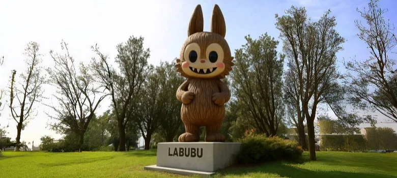 Labubu Fiberglass sculptures Life Size Fiberglass Labubu Statues Sculptures For Sale – custom retail display image 2