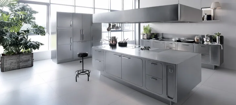 Stainless Steel Commercial Kitchen Cabinets For Sale | Benson Display – custom retail display image 8