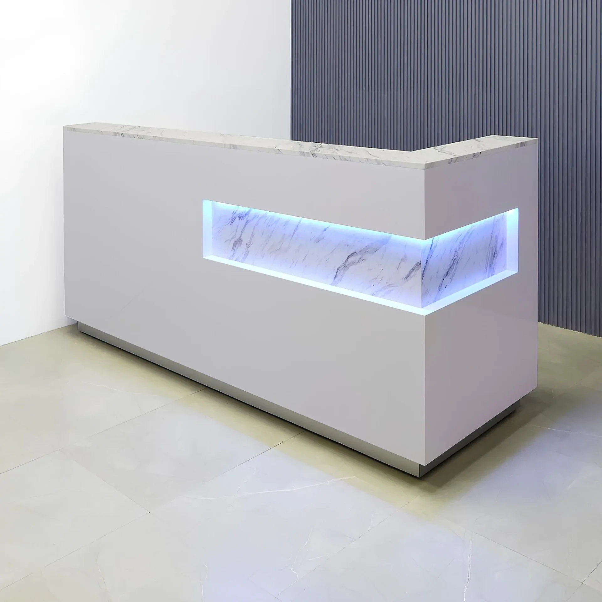 L- shaped Reception Desks For Sale – custom retail display image 2