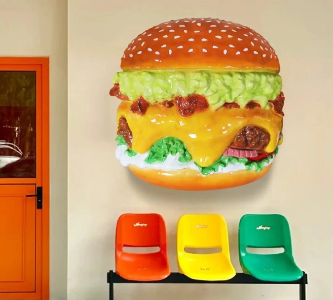 Giant Fiberglass Hamburger Props Statues For Sale – custom retail display image 21