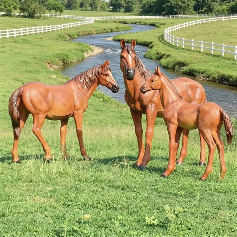Life Size Horse Statues Sculptures For Sale – custom retail display image 42