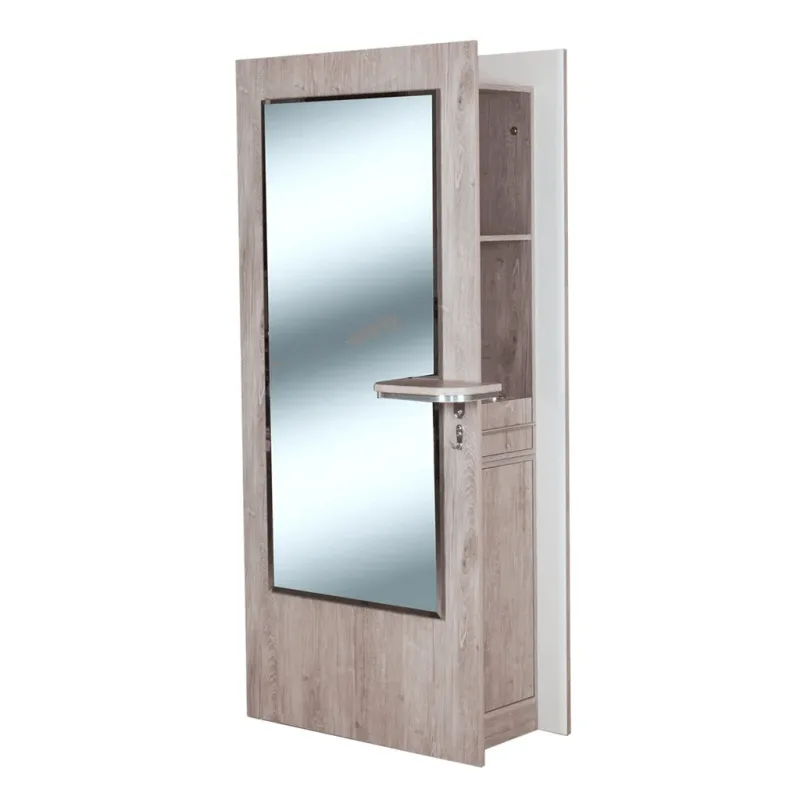 Double-Sided Barber Salon Styling Stations With Mirror – custom retail display image 25