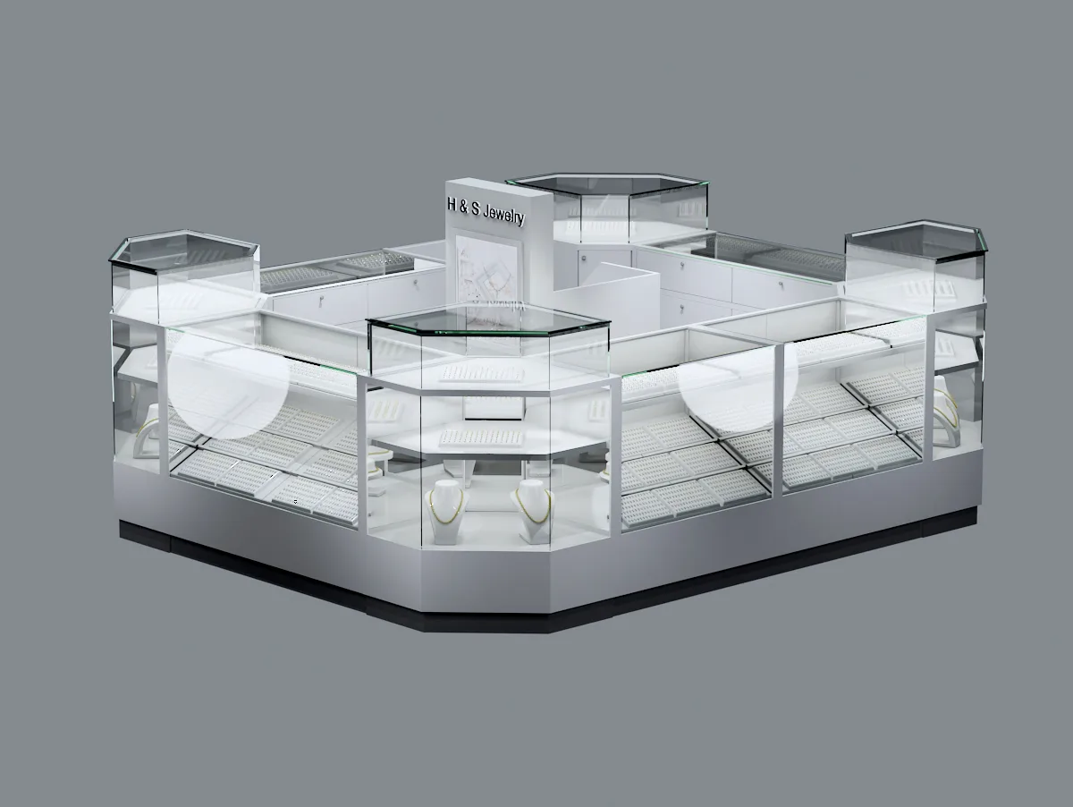 Mall Jewelry Kiosk For Sale | Custom Design – Latest Jewelry Kiosk Design image 27