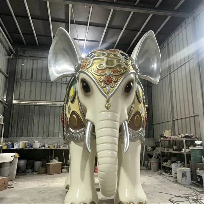 FRP Elephants Statues, Sculptures Ornaments | Outdoor – custom retail display image 26