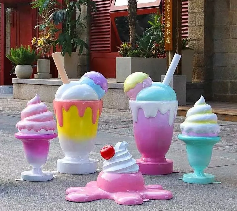 Gaint Ice Cream Props Statues | Fiberglass – custom retail display image 14