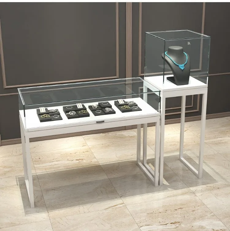 Metal Frame Display Cases | Retail Glass Showcases Counters – custom retail display image 2