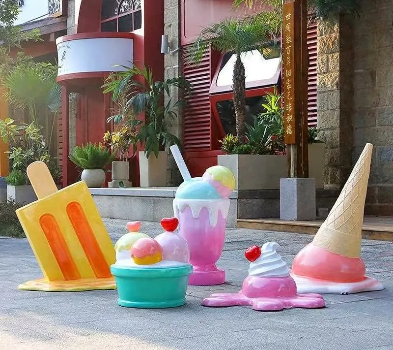 Gaint Ice Cream Props Statues | Fiberglass – custom retail display image 13