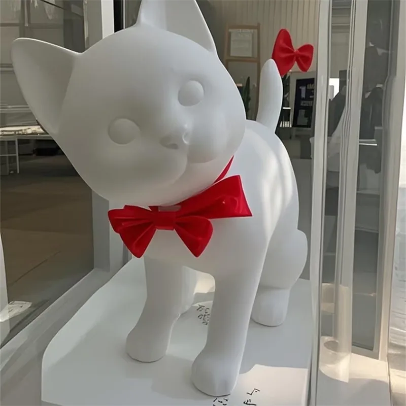 Fiberglass Cats Statues Sculptures For Outdoor Garden Ornaments. – custom retail display image 38