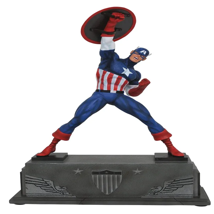 Captain America Statues For Sale | 1:1 Custom Marvel Figures – custom retail display image 1