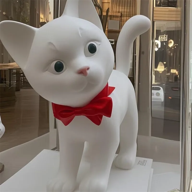 Fiberglass Cats Statues Sculptures For Outdoor Garden Ornaments. – custom retail display image 39
