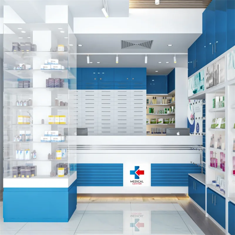 Pharmacy Design, Layouts Drug Store Decorations – New Pharmacy design idea unique wall cabinet island cabinet storage with re