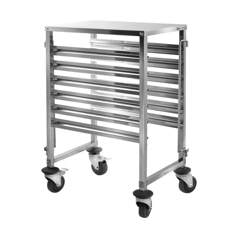 Bakery Tray Racks Trolley For Sale | Stainless Steel – 15 tier baking tray rack- stainless steel mobile trolley-universal bak