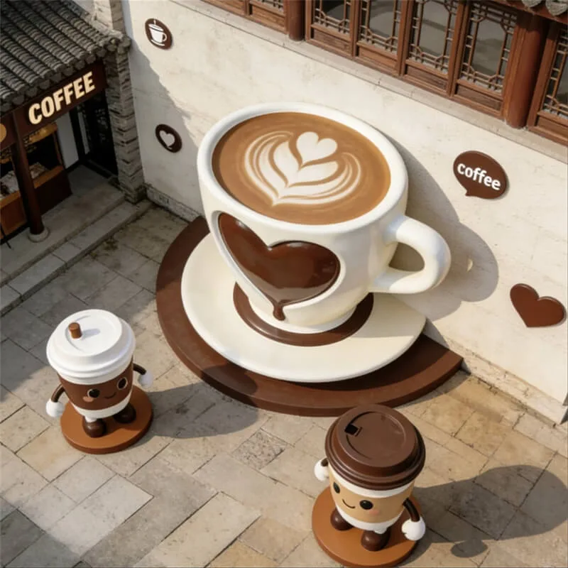 Custom Giant Coffee Cup Props For Sale – custom retail display image 5