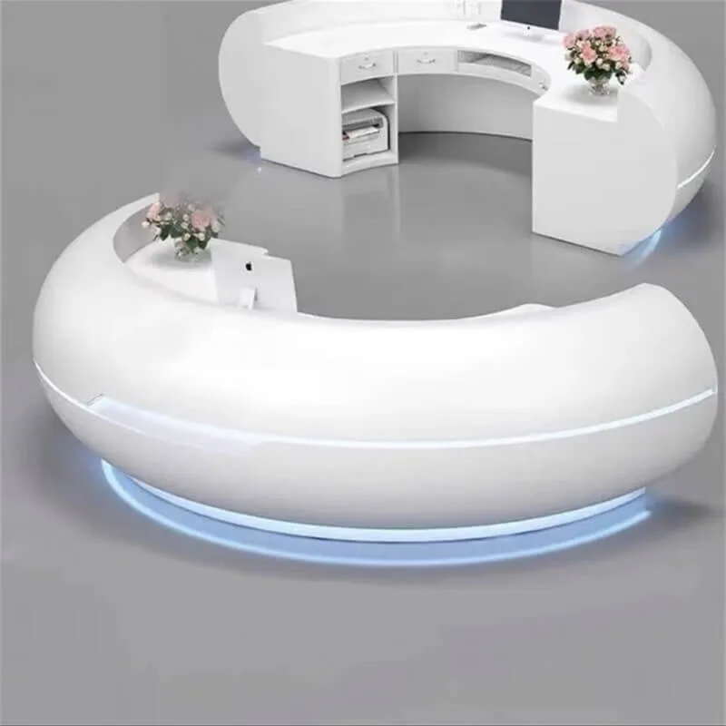 Fiberglass Reception Desk | Unique Modern – custom retail display image 30