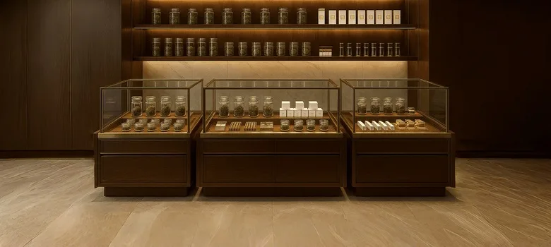 Cannabis Dispensary Display Cases Showcases For Sale – custom retail display image 8