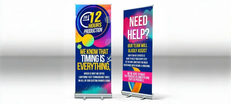roll up banner Retractable Banners Stands | Roll up Portable Signage – custom retail display image 3