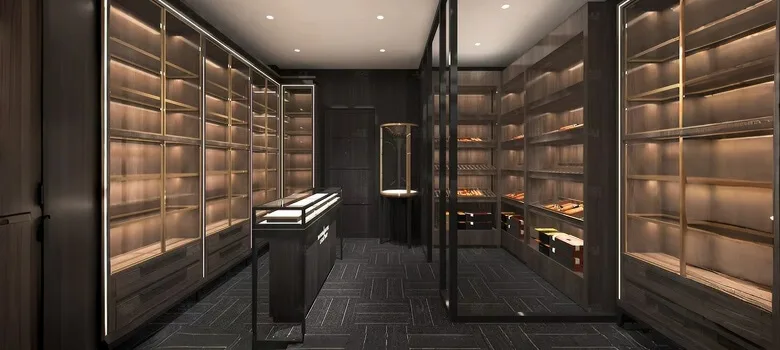 cigar lounge design Cigar Lounge Design, Displays Bar Furniture For Sale – custom retail display image 7