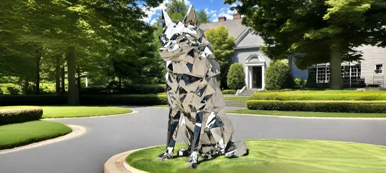 Geometric Sculpture For Sale | Frp, Metal Stainless – custom retail display image 4