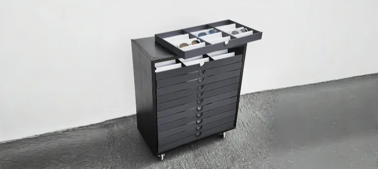 Eyewear Storage Cabinets | Multi-drawer Pull-Out – custom retail display image 4