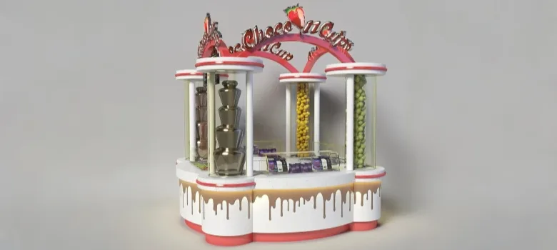 Chocolate Kiosk – custom retail display image 5
