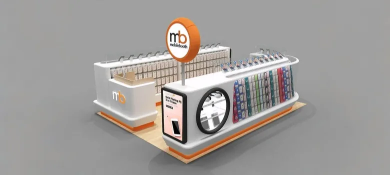 Mobile Accessories Kiosk – custom retail display image 6
