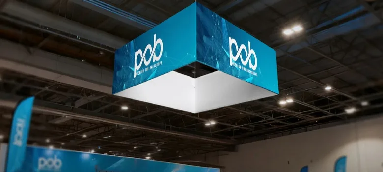 hanging banner Hanging Banners For Trades Shows Retail Shops – custom retail display image 3