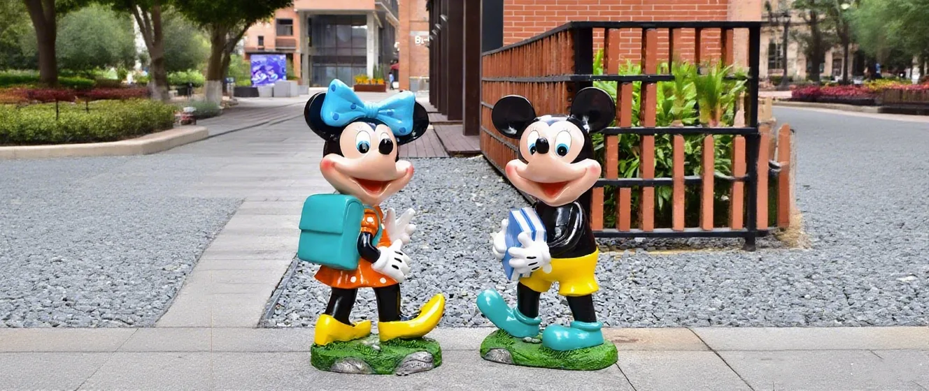 Mickey Mouse Fiberglass Statues Life Size Mickey Mouse Statue For Sale | Fiberglass Resin – custom retail display image 3