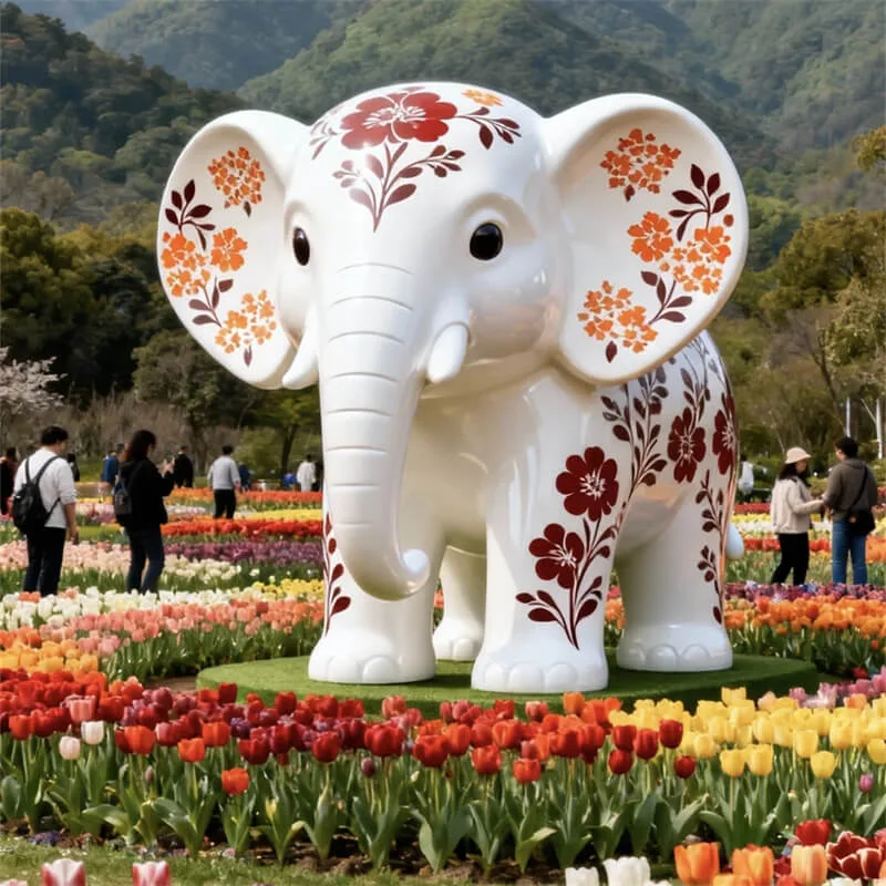 FRP Elephants Statues, Sculptures Ornaments | Outdoor – custom retail display image 34