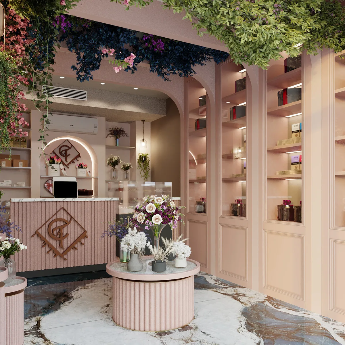 Chocolate Display | Shop Design, Decoration Fixtures – Lollipop candy shop Chocolate counter big sweet candy shelves Convenie