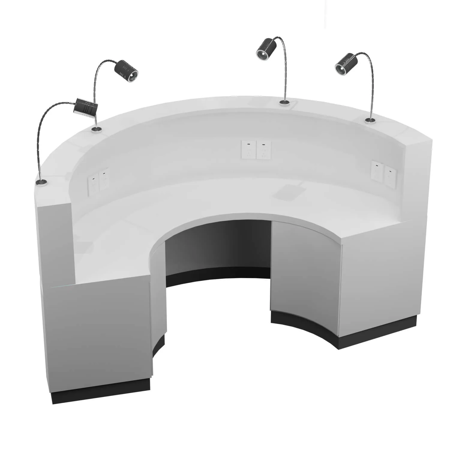 Custom Reception Desk, Counter Welcome Table For Sale – custom retail display image 25