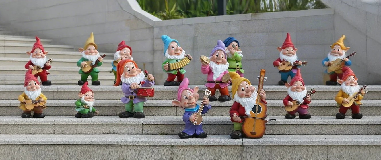 Seven Dwarfs Fiberglass Statues Life Size Snow White The Seven Dwarfs Statues For Sale | FRP – custom retail display image 3