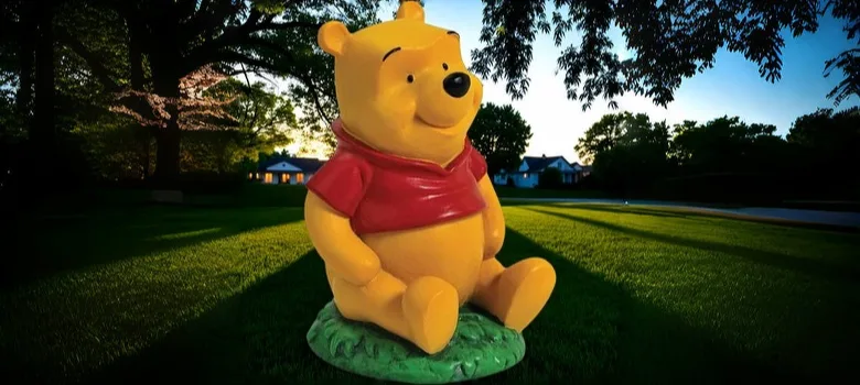 Fiberglass Winnie the Pooh Statues | Large Cartoon Bear Figures – custom retail display image 3