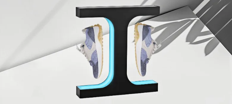 Levitating Shoe Display | Floating 360° Rotation Sneaker Stand – custom retail display image 3