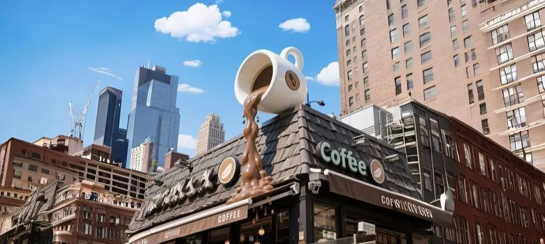 Custom Giant Coffee Cup Props For Sale – custom retail display image 33