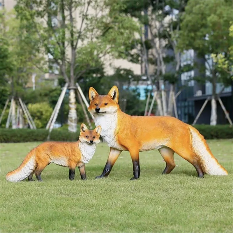 Fox Sculptures, Statues Figurines For Sale | Garden Decor – custom retail display image 18