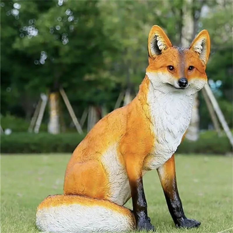 Fox Sculptures, Statues Figurines For Sale | Garden Decor – custom retail display image 19