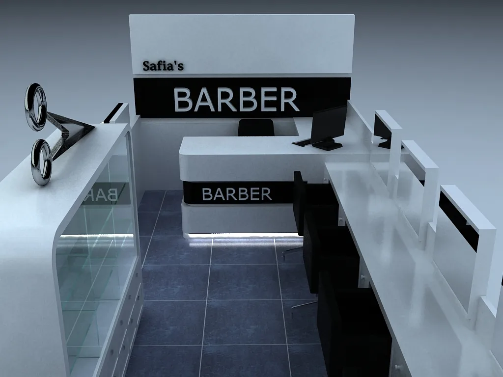 Barber Kiosk Haircut Kiosk For Sale – Matcha Tea Kiosk Real Case image 8